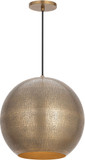 Maxim Lighting 29132WBR Aurelia Contemporary Weathered Brass 13.5" Hanging Light