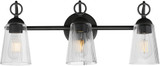 Maxim Lighting 21393CLBK Jackson Hole Modern Black 3-Light Bathroom Lighting