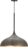 Maxim Lighting 10914BKGLD Fleur Contemporary Black / Gold Drop Lighting