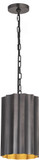 Maxim Lighting 39131GMGLD Allegra Modern Gunmetal / Gold Mini Ceiling Light Pendant