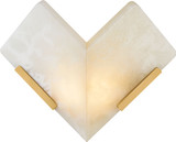 Corbett Lighting 558-10-VB Geo Contemporary Vintage Brass LED Sconce Lighting
