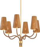 Hudson Valley Lighting 1630-AGB Atwood Modern Aged Brass Ceiling Chandelier