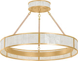 Hudson Valley Lighting 6930-VGL Halcott Modern Vintage Gold Leaf LED 30" Drop Ceiling Lighting
