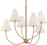 Troy Lighting F1941-PBR Evermore Contemporary Patina Brass Lighting Chandelier