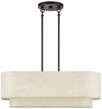 Livex 41933-92 Manorwood English Bronze 49.5" Kitchen Island Light
