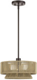 Livex 53162-92 Florell Modern English Bronze Drum Hanging Light