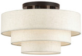 Livex 41946-92 Manorwood Contemporary English Bronze 21" Ceiling Lighting Fixture