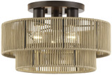 Livex 53143-92 Acordia Modern English Bronze 15" Flush Mount Lighting