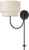 Livex 41940-92 Manorwood Modern English Bronze Wall Swing Arm Lamp