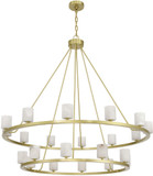 Crystorama Lighting ARA-10268-SB-ST Aragon Modern Soft Brass LED Chandelier Lighting