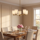 Savoy House 1-1246-5-127 Baldwin Modern Noble Brass Chandelier Lighting