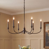 Savoy House 1-1500-6-15 Coventry Contemporary Mediterranean Bronze Chandelier Light