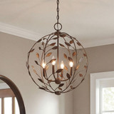 Savoy House 7-6704-4-334 Laska Modern Enchanted Bronze Ceiling Pendant Light