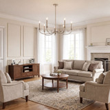 Savoy House 1-1500-6-SN Coventry Contemporary Satin Nickel Chandelier Lamp