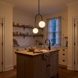 Savoy House 7-5981-2-89 Chester Contemporary Matte Black Pendant Lighting Fixture