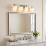 Savoy House 8-6030-4-SN Octave Modern 4-Light Bathroom Wall Light Fixture