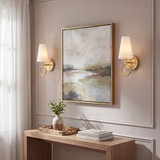 Savoy House 9-4700-1-322 Wilkes Contemporary Warm Brass Wall Lighting Fixture