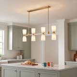 Savoy House 1-1249-8-127 Baldwin Noble Brass Kitchen Island Light
