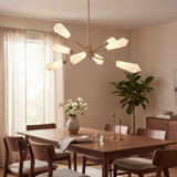 Savoy House 1-6120-8-127 Leland Modern Noble Brass LED Chandelier Light