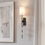 Savoy House 9-9520-1-89 Sebring Contemporary Matte Black Wall Light Sconce