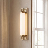 Savoy House 8-3303-18-127 Parker Modern Noble Brass LED 18" Bathroom Lighting Sconce