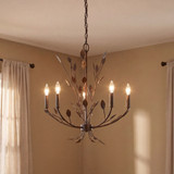 Savoy House 1-6706-5-334 Laska Modern Enchanted Bronze Hanging Chandelier