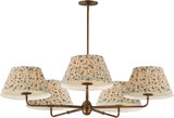 Maxim Lighting 18415OWWBR Dunbridge Contemporary Weathered Brass Chandelier Light