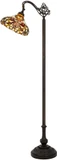Cal Lighting BO-3243FL Bellscroft Tiffany Matte Black Floor Lamp