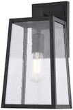 Vaxcel T0816 Sutton Matte Black 14" Exterior Wall Lamp