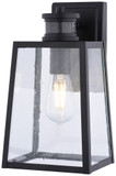 Vaxcel T0812 Sutton Matte Black 12.5" Motion Sensor Light