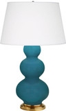 RAB-TRIPLE-PEACOCK-PEARL-TABLE-LAMP