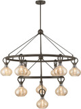 Savoy House 1-2277-10-15 Sheriden Mediterranean Bronze Ceiling Chandelier