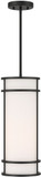 Savoy House 7-5699-1-89 Porter Modern Matte Black Mini Drum Ceiling Light Pendant