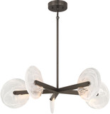 Savoy House 1-9305-5-15 Ainslie Modern Mediterranean Bronze LED Hanging Chandelier