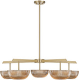 Savoy House 1-1252-5-127 Hubbard Contemporary Noble Brass LED Chandelier Light