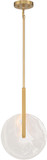 Savoy House 7-9307-1-322 Ainslie Modern Warm Brass LED Ceiling Light Pendant