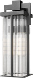 Z-Lite 5031B-BK Fortis Modern Sand Black 23.5" Exterior Lamp Sconce