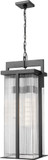 Z-Lite 5031CHXL-BK Fortis Modern Sand Black 31" Exterior Lighting Pendant
