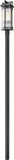 Z-Lite 5031PHBR-5009P96-BK Fortis Modern Sand Black 120" Exterior Post Light Fixture