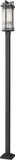 Z-Lite 5031PHBS-536P-BK Fortis Contemporary Sand Black 119.5" Outdoor Pole Lighting Fixture