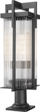 Z-Lite 5031PHBR-533PM-BK Fortis Sand Black 28.5" Pier Mount Light