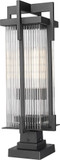 Z-Lite 5031PHBS-SQPM-BK Fortis Sand Black Pier Mount Light