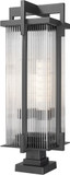 Z-Lite 5031PHXLS-SQPM-BK Fortis Sand Black Pier Mount Lighting