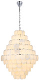 Elegant Lighting 1010G42C-11ST Charlotte Contemporary Chrome 42.5" Hanging Lamp