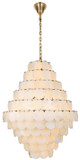 Elegant Lighting 1010G42SG-11ST Charlotte Modern Satin Gold 42.5" Ceiling Light Pendant
