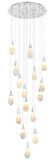 Elegant Lighting 1013D28C-22ST Amora Modern Crystal Chrome LED Multi Lighting Pendant