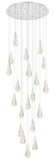 Elegant Lighting 1013G32C-02CR Amora Modern Crystal Chrome LED Multi Hanging Light Fixture