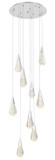 Elegant Lighting 1013D20C-02CR Amora Contemporary Crystal Chrome LED Multi Pendant Lighting Fixture