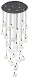 Elegant Lighting 1012G42BK-11ST Avery Contemporary Black LED Multi Lighting Pendant