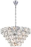 Elegant Lighting 1010G36C-01CR Charlotte Contemporary Crystal Chrome 36.5" Hanging Light Fixture